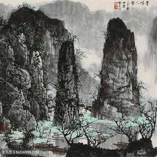 白雪石唯美巍峨山脉高清装饰画