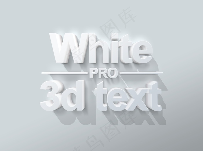 ps3D立体字效(2020x1500)psd模版下载