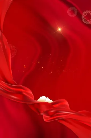 红色丝带渐变色背景