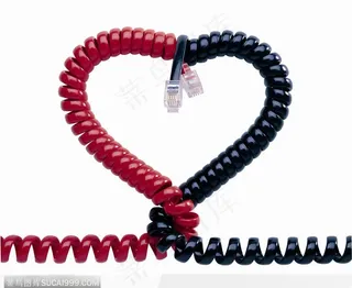 黑红色电话线 水晶头