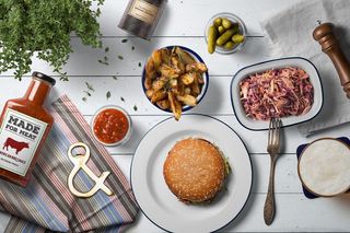 餐饮食物西餐牛排红酒美食高清高端样机