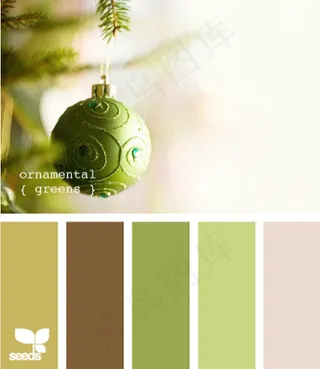 冬天系配色色卡色彩搭配