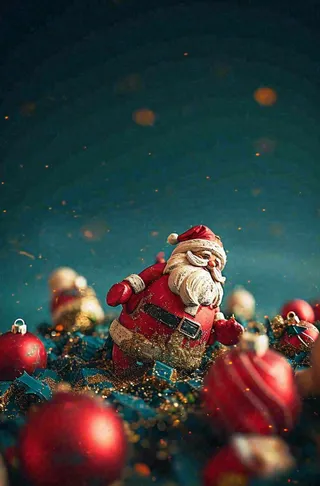 圣诞节圣诞老人礼物创意温馨