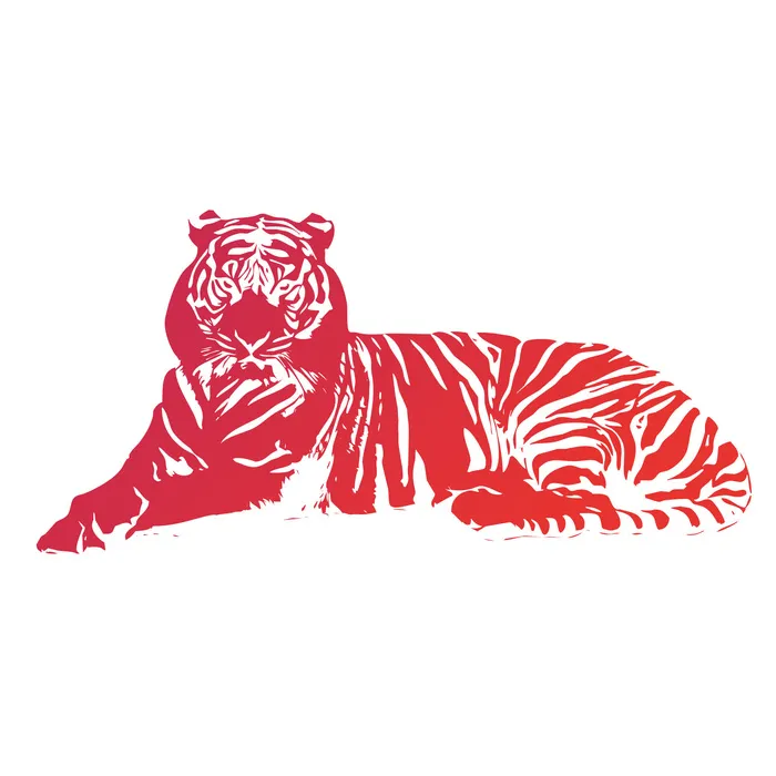 2022新年吉祥春节剪纸生肖虎年晚会插画透明免抠图ai矢量设计素材psd模版下载