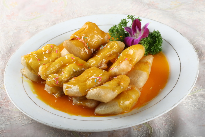 蜜汁扒茄鱼 (1)