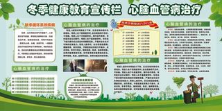 冬季健康知识心血管.宣传栏