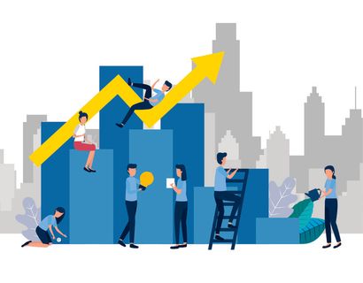 扁平化人物场景办公互联网等距ai矢量设计网页海报UI素材插画