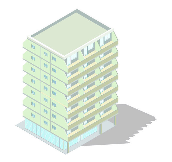分析图素材图标集合景观建筑立面插画场景AI矢量图形设计
