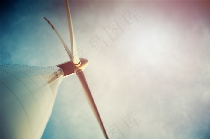 美丽高大的风车