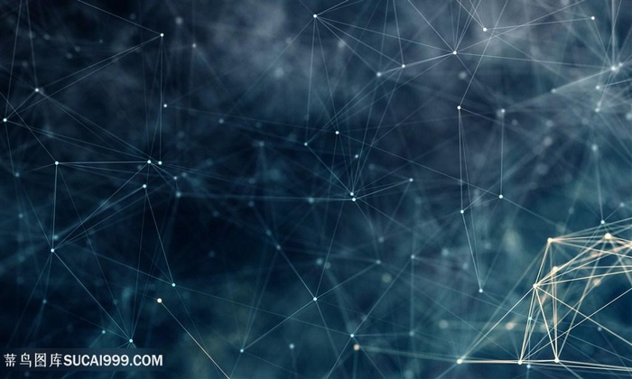 三角直线科技炫彩背景