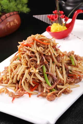 杏鲍菇炒肚丝