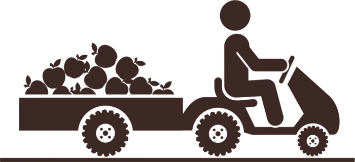 拖车剪影现代农业