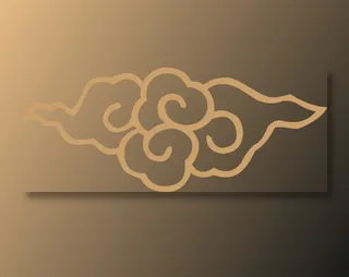 中式传统祥云中国风古典水纹吉祥图案免抠