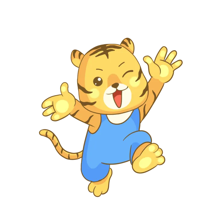 2022虎年卡通老虎形象拜年图案素材图片插图素材