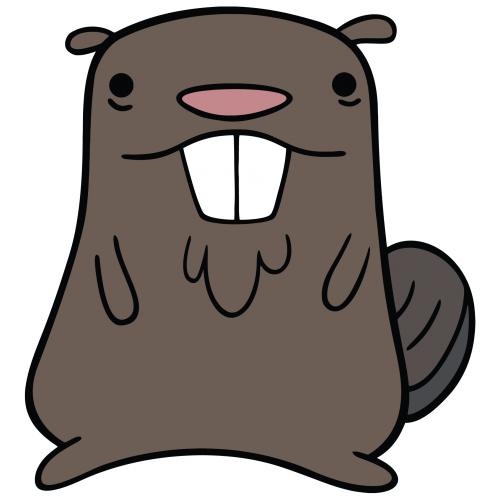海狸 PNG免抠(500x500)