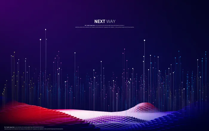 现代科技数据信息化处理器运行模块化海报psd模版下载