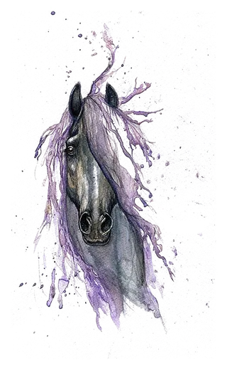 白马卡通简动物