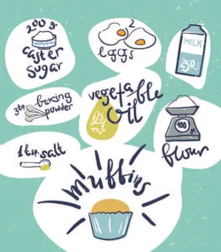 免抠斑驳食物标签