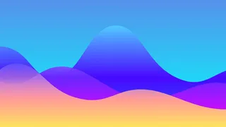 极简剪纸波浪弥散光渐变背景图设计素材