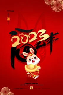兔年2023年海报