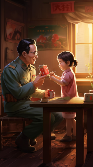 父亲 父亲节 温馨 坚强 爱护 关怀 教育 快乐 幸福 父爱