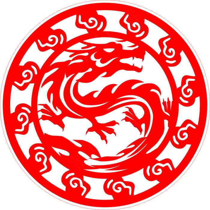 龙图标  龙LOGO  龙标志  cdr矢量模版下载