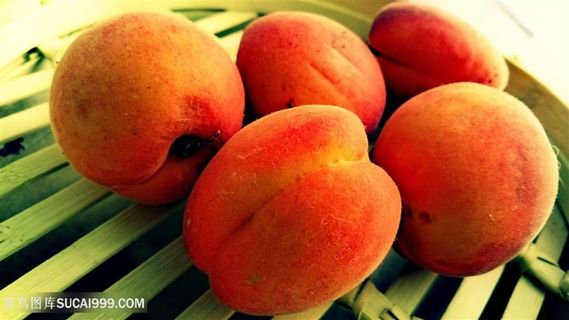 新鲜的素食水果杏