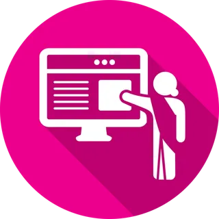 紫色图标卡通简笔课堂少儿兴趣班