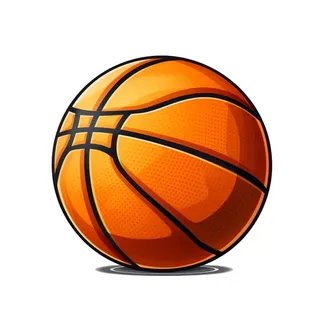 卡通篮球元素