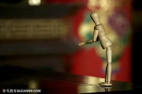 木偶肢体动作-弯腰双手合十的木偶人 木偶肢体动作-弯腰双手合十的木偶人