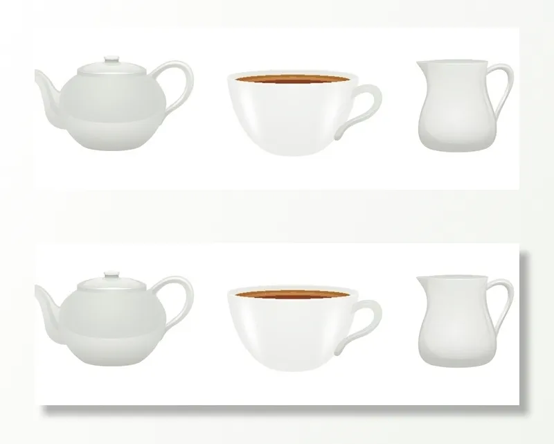 茶具矢量图cdr矢量模版下载