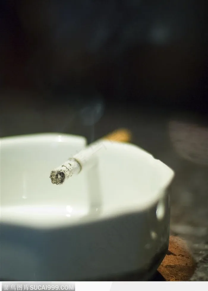 香烟谜烧-瓷烟灰缸上的香烟