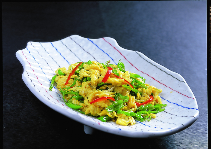 川菜湘菜高清菜谱 尖椒炒土鸡蛋 68