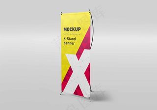 易拉宝样机 易拉宝效果图