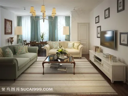 现代简约客厅装修图片