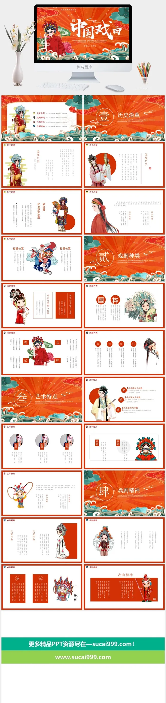 国潮中国风国潮文化PPT模板