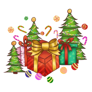 圣诞节平安夜冬季双旦设计圣诞装饰海报元素