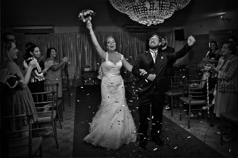 结婚婚礼黑白照图片