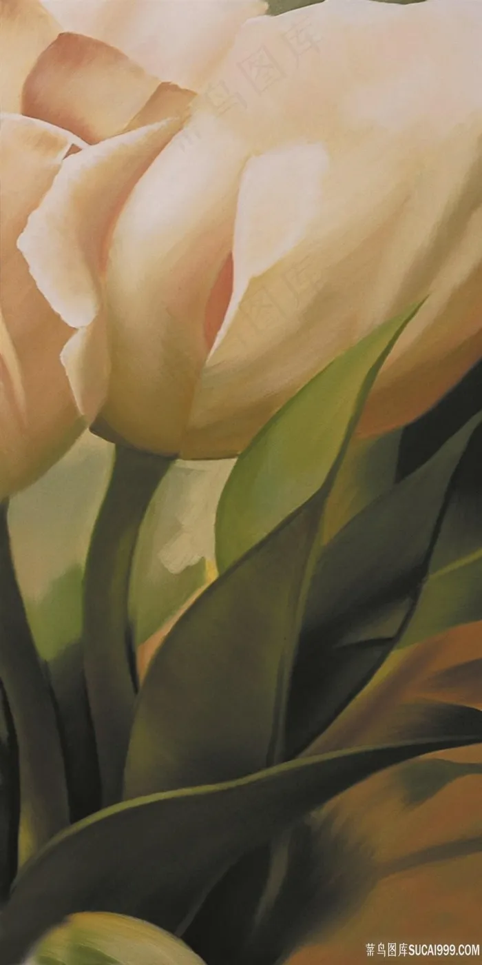 唯美花卉高清油画