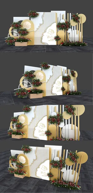 情人节浪漫婚礼迎宾区美陈婚礼美陈