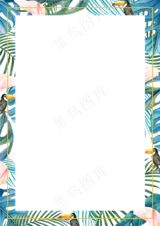 水彩插画-边框2