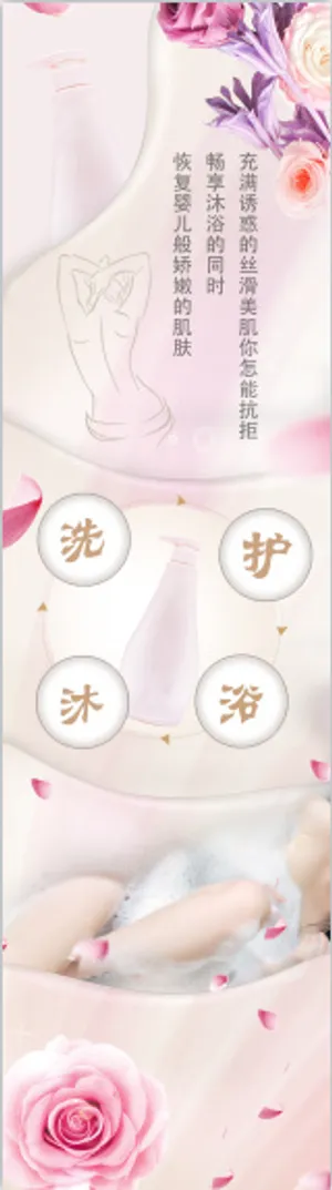 2021洗护沐浴墙体超市海报