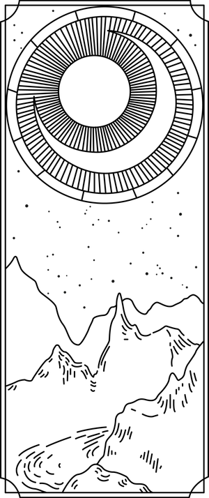 塔罗牌线稿免抠素材