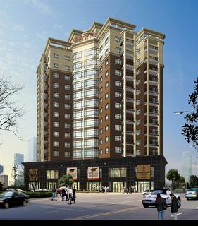 蓝天下的高层建筑