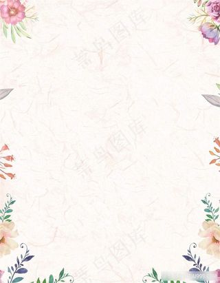 鲜花海报背景图