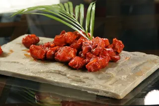 石板叉烧骨42元