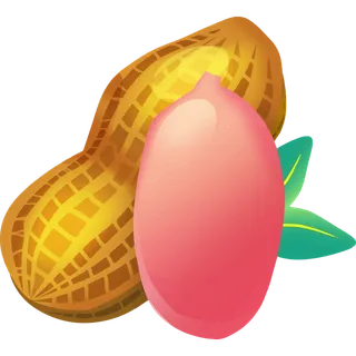 免扣花生简笔画