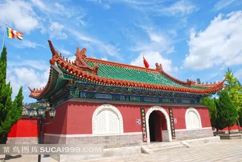 山东烟台南山大佛风景摄影素材