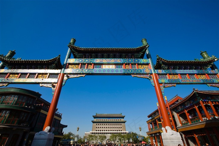 前门大栅栏风景建筑美图素材