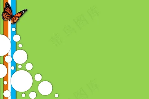 绿色花边背景图片 绿色花边背景图片